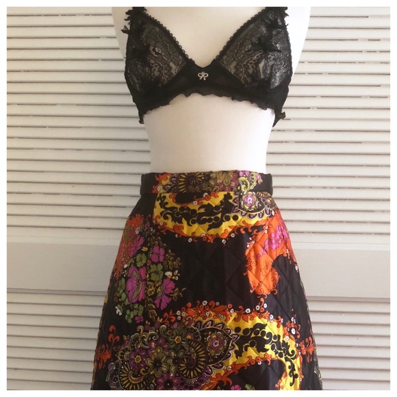 💫sold💫 Vintage Quilted Maxi Skirt by Byer of CA - Picture 2 of 7